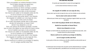 Letra de con el vestido azul: emoción y significado detrás de la canción
