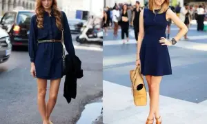 Los zapatos que arruinarían tu vestido azul marino y los mejores para combinar