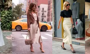 Faldas largas beige: combina estilo y elegancia para cualquier ocasión
