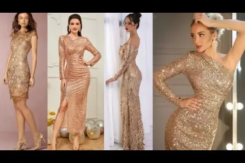 Con que combinar un vestido dorado para lucir espectacular en cualquier ocasión