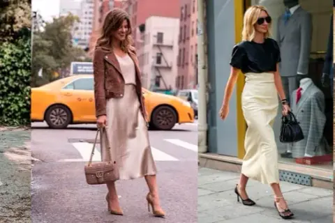 Faldas largas beige: combina estilo y elegancia para cualquier ocasión