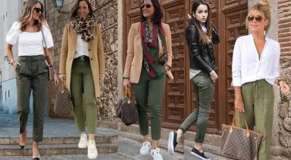 Cómo combinar un pantalón verde militar para un look sorprendente