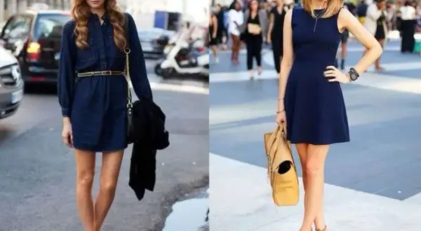 Los zapatos que arruinarían tu vestido azul marino y los mejores para combinar