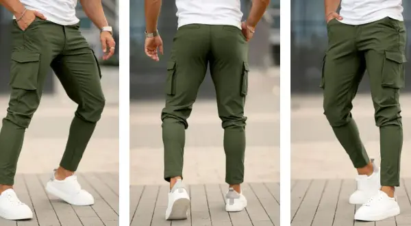Outfit perfecto para pantalón cargo verde hombre que debes probar