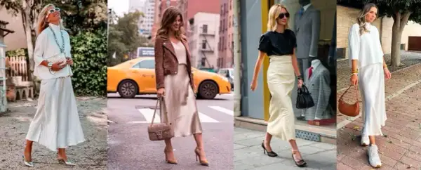 Faldas largas beige: combina estilo y elegancia para cualquier ocasión